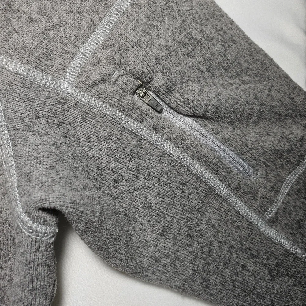 The North Face Mens Gordon Lyons 1/4 Zip Fleece Pullover Grey Small